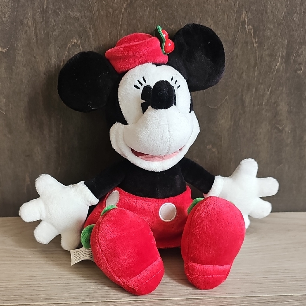 NWT‎ Disney Parks Holiday Christmas Retro Minnie Mouse 7" Plush